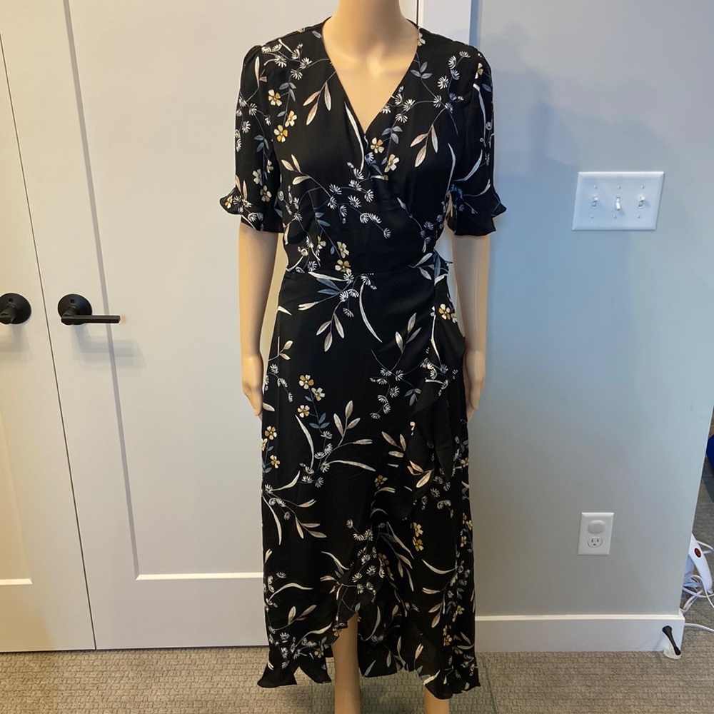 Lulus high low wrap dress NWT